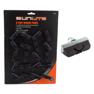 JBI Brake Shoes, Sunlt X-Cut Black Pair
