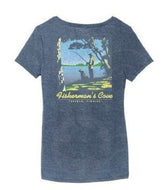 Graphic Cow Fish Cove Tee Man and Dog Women's
