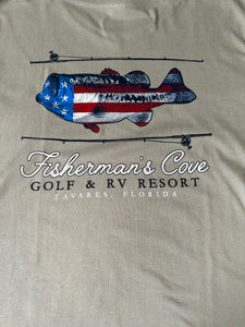 Graphic Cow Fisherman's Cove Tee V-Neck