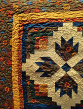 Load image into Gallery viewer, Kathy&#39;s Quilts Bear Paw Log Cabin 53&quot; X 53&quot;