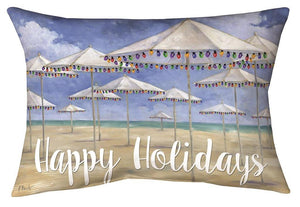 Manual Holiday Blanco Beach Pillow